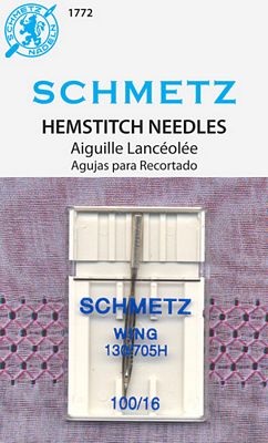 Schmetz Hemstitch/Wing Machine Needles Size 16/100 by Schmetz