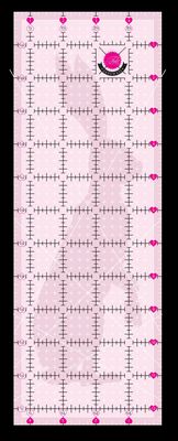 Tula Pink 4.5in x 12.5in Non Slip Rabbit Ruler Tula Pink 4.5in x 12.5in Non Slip Rabbit Ruler