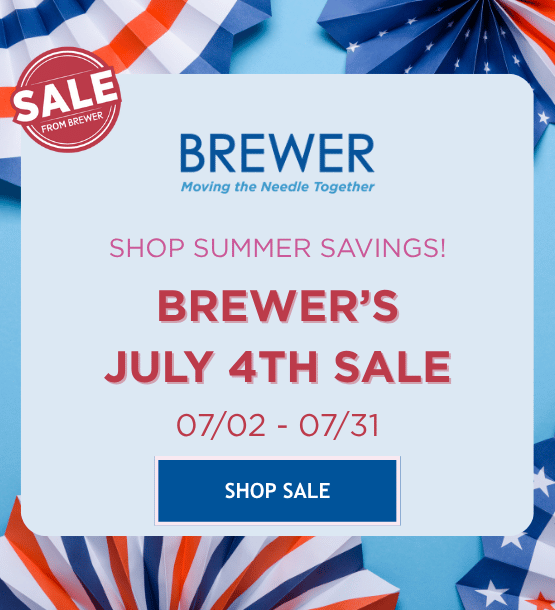 Shop Brewer's July 4th Sale! Now through the 31st.