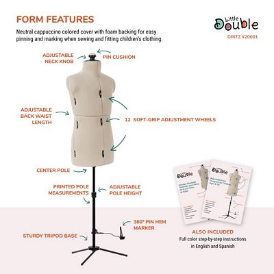 Brewer Sewing - Little Double Adjustable Dress Form-Child