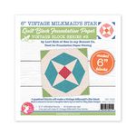 6inVintage Milkmaid’s Star Quilt Block Foundation