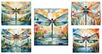 Dragonflies SQ 5 Card Box Collection