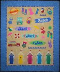 At the Beach Applique Machine Embroidery Pattern