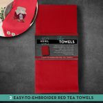 Tea Towel RED 20inx28in 2/pk