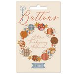 Creating Memories Autumn Btn 5pc 10mm and 12mm